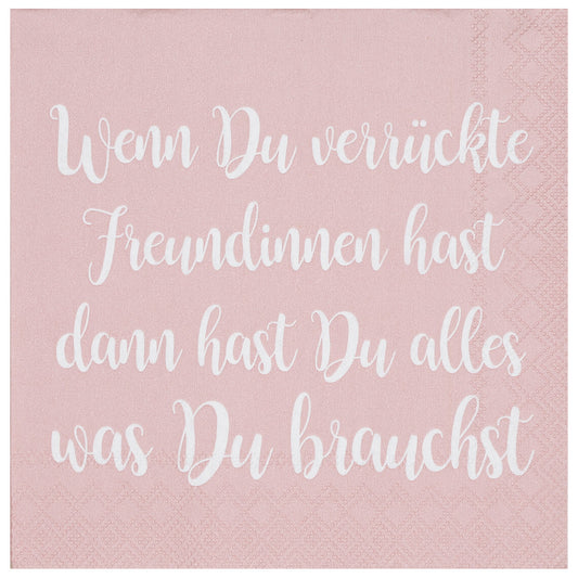 Cocktailservietten "Verrückte Freundinnen" - Räder