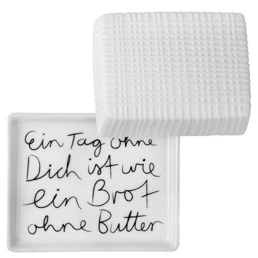 Mix & Match kleine Butterdose "Ein Tag ohne Dich..." - Räder