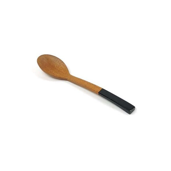Löffel Mah mit schwarzem Griff 14 cm - Kinta