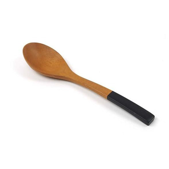 Löffel Mah mit schwarzem Griff 19 cm - Kinta