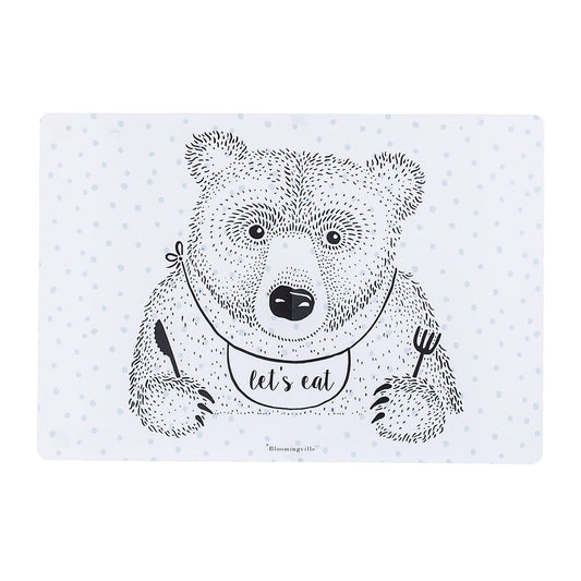 Tischset "let´s eat" blau - Bloomingville