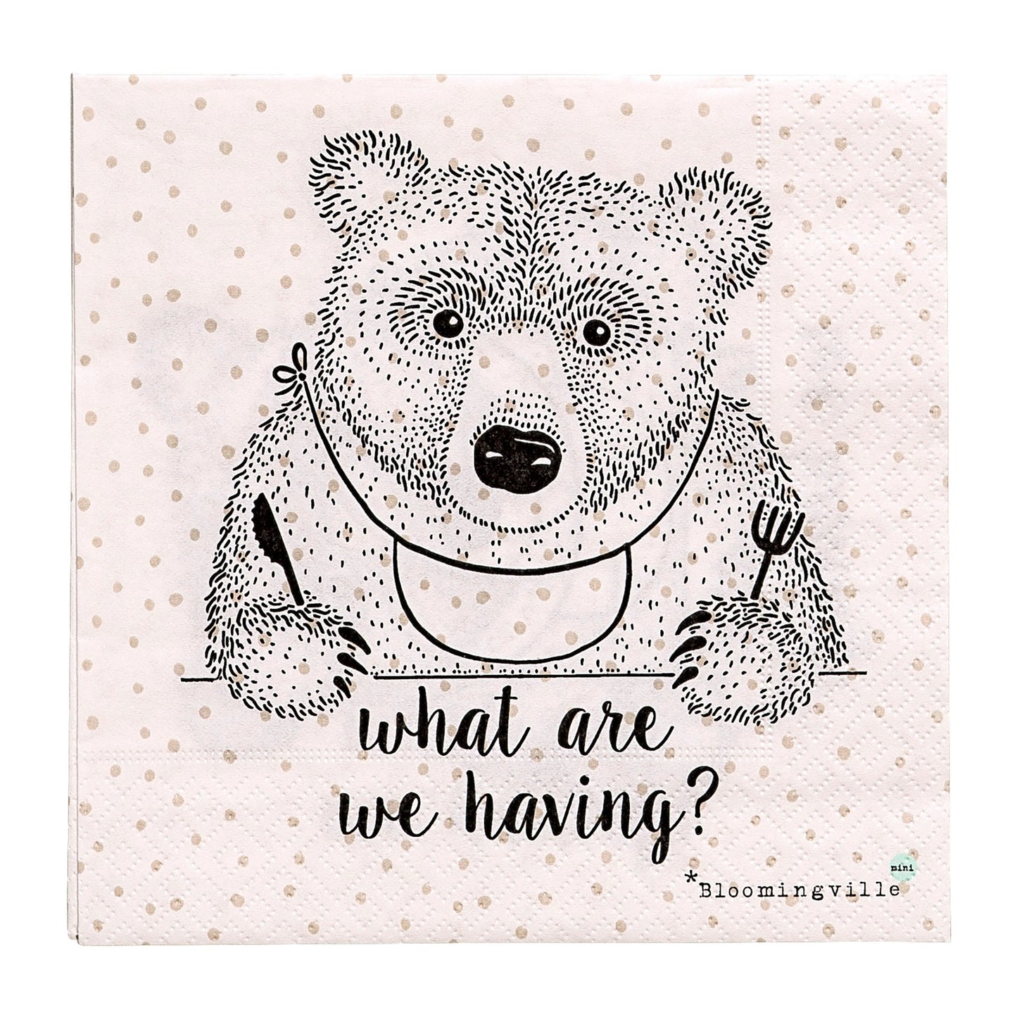 Serviette "What are we having" - Bloomingville