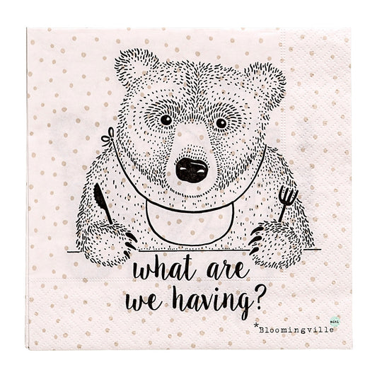 Serviette "What are we having" - Bloomingville