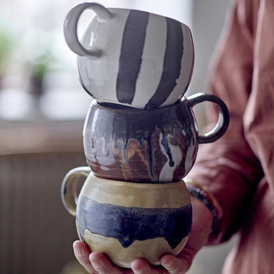 Serina Becher gestreift - Bloomingville