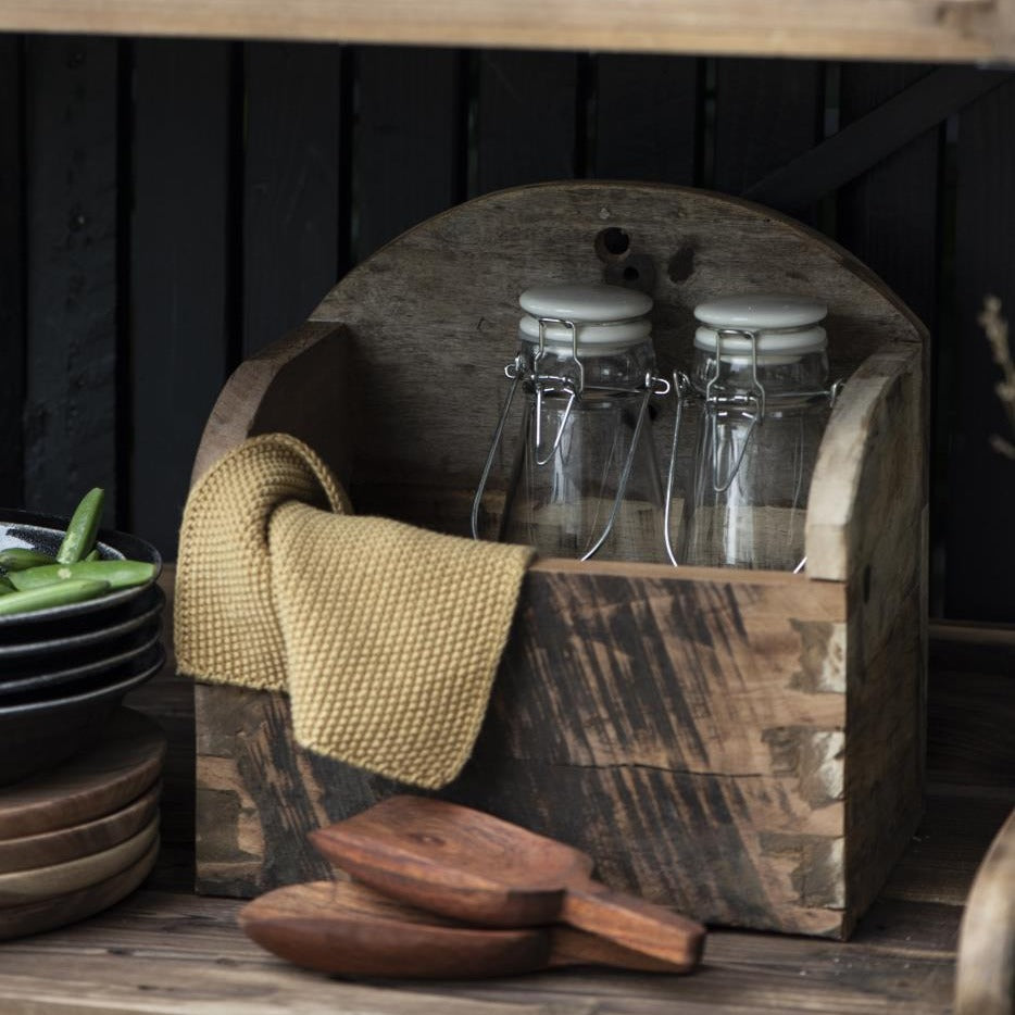 Spüllappen Mynte mustard gestrickt - Ib Laursen