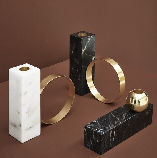 Kerzenhalter Tangent weiß - OYOY