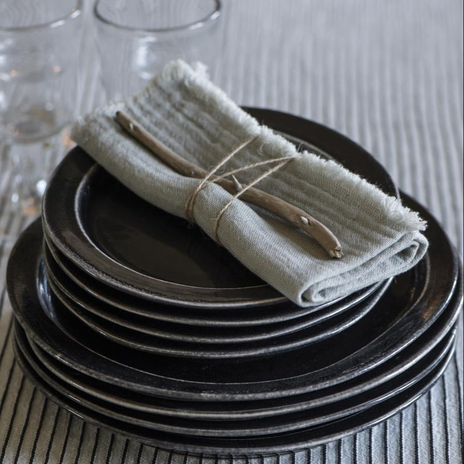 Stoffserviette doppelt gewebt ash grey - Ib Laursen