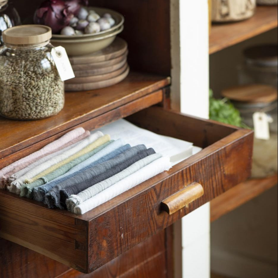 Stoffserviette doppelt gewebt ash grey - Ib Laursen