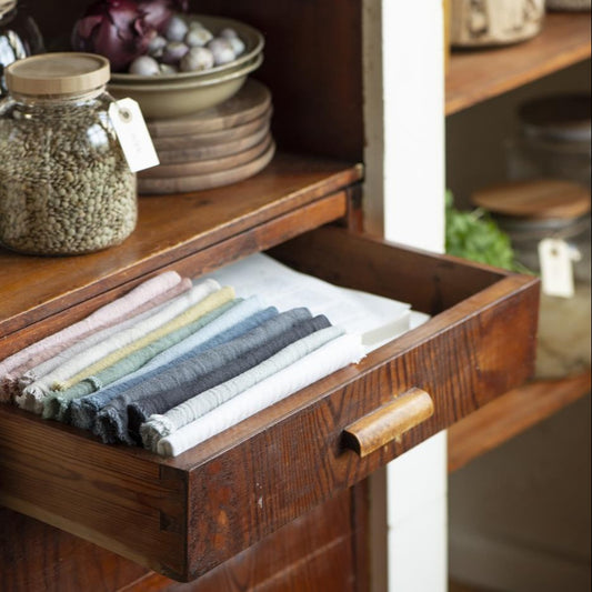 Stoffserviette doppelt gewebt ash grey - Ib Laursen