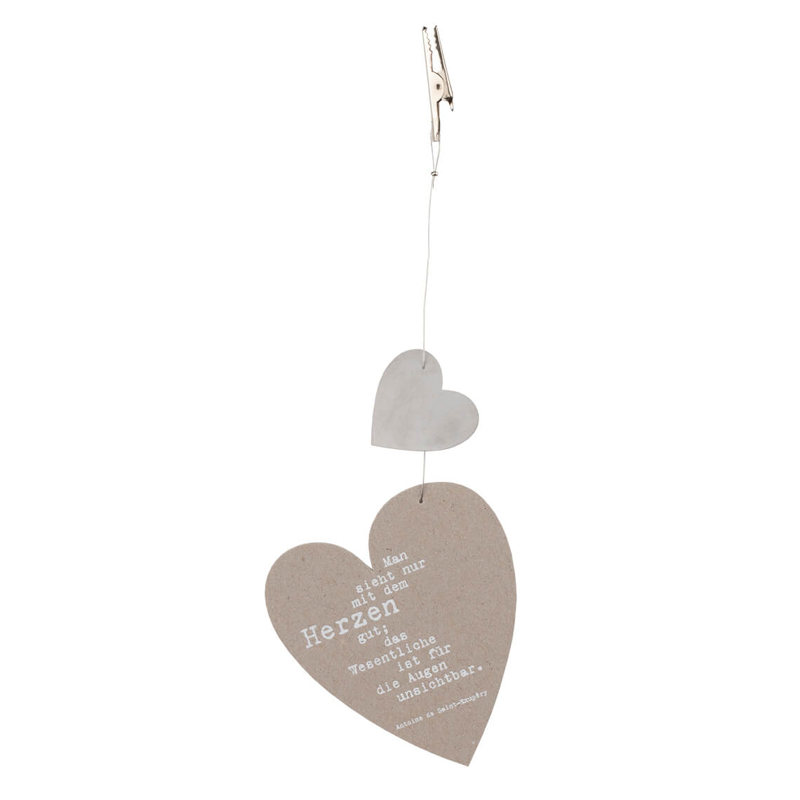Herz-Clip "Man sieht nur mit dem Herzen..." - Räder