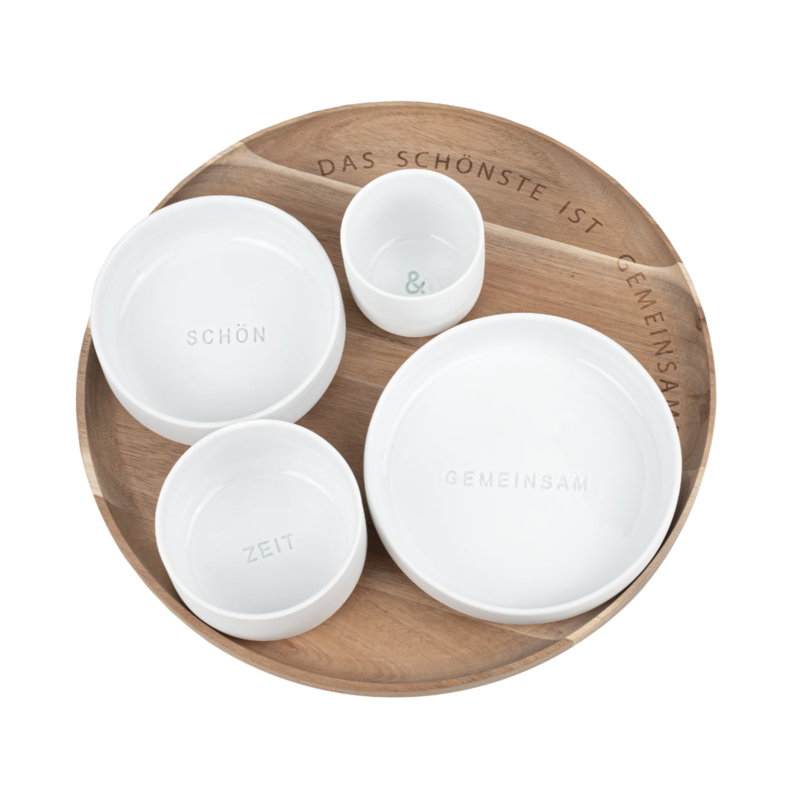 Schalen Set "Das schönste ist gemeinsame Zeit" - Räder