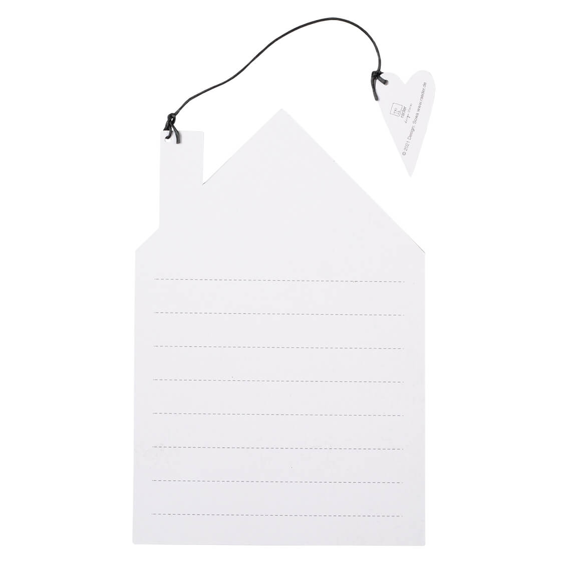 Formkarte "Haus" - Räder