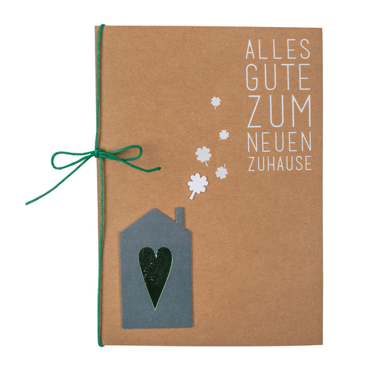 Häuschenkarte "Alles Gute zum neuen Zuhause" - Räder