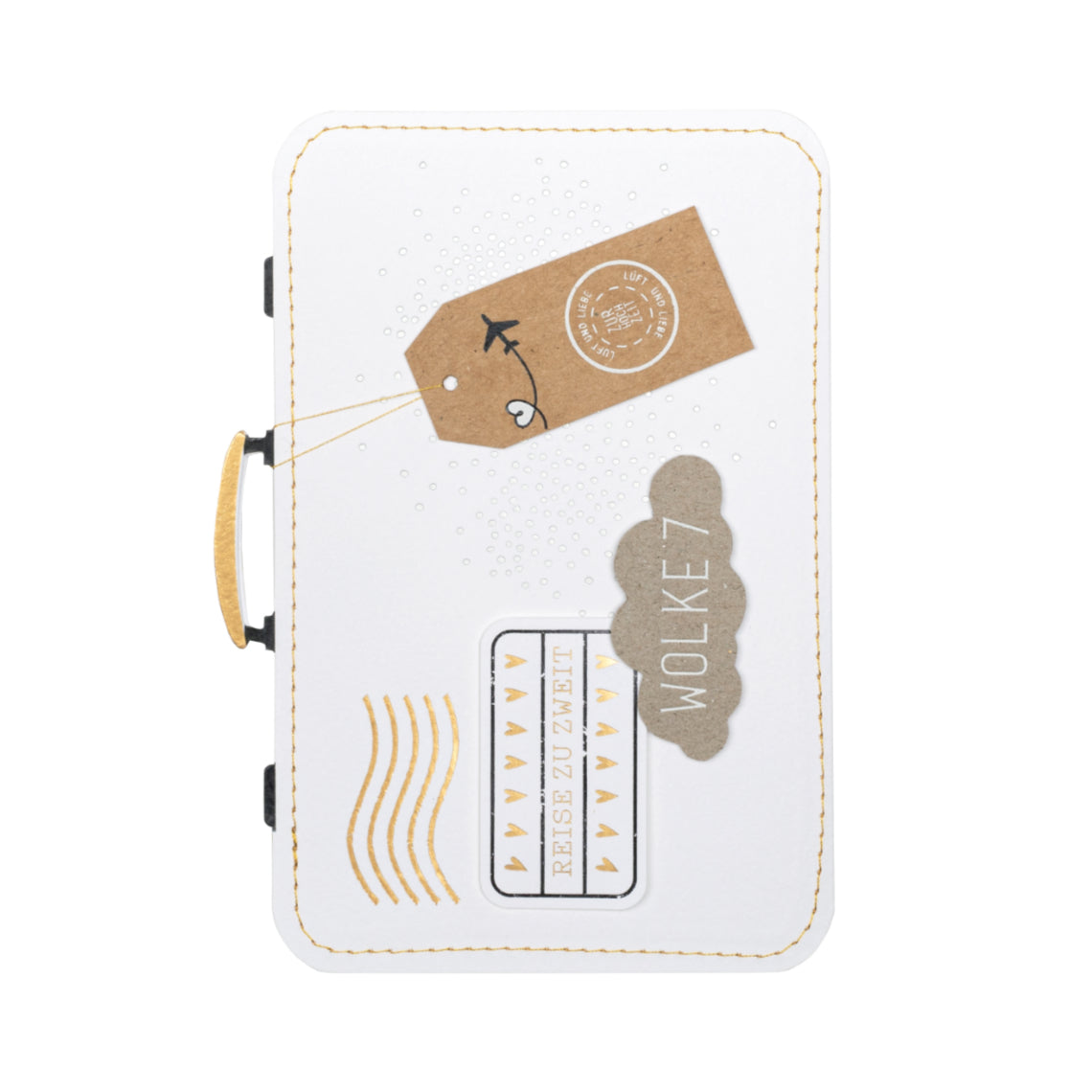 Kofferkarte "Reise zu zweit" - Räder