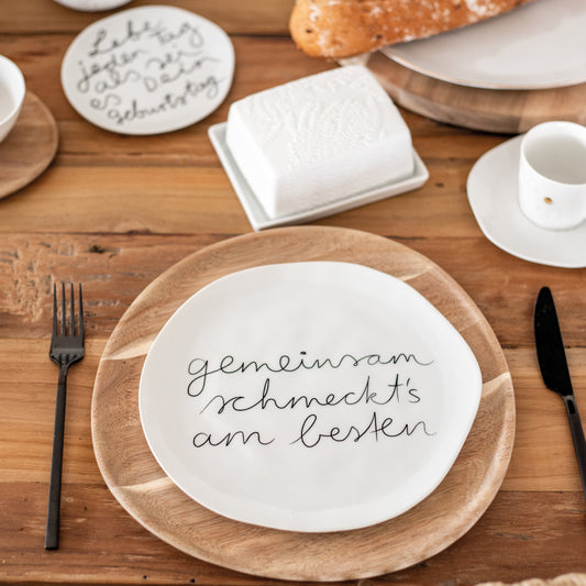 Mix & Match Teller mittelgroß "Gemeinsam schmeckts am besten" - Räder