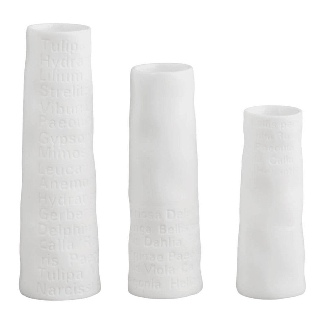 Raumpoesie Minivasen "Set aus 3" - Räder