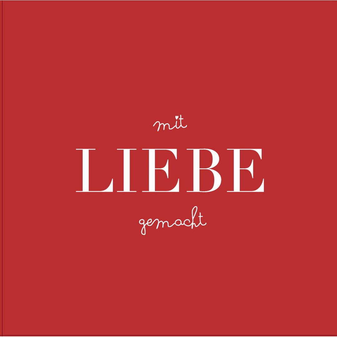 Servietten "Mit Liebe gemacht" - Räder