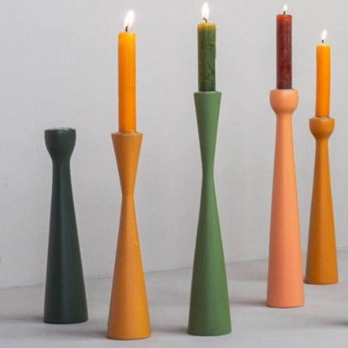 Kerzenhalter wood mat pumpkin 25cm - Kinta