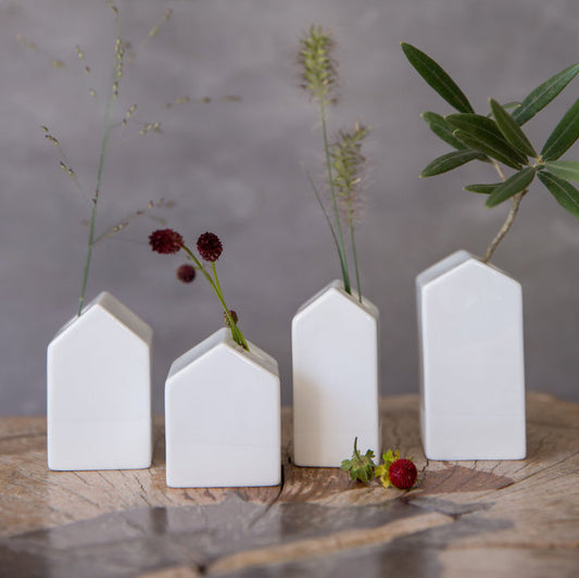 Minivasen Häuser Set "Set aus 4" - Räder