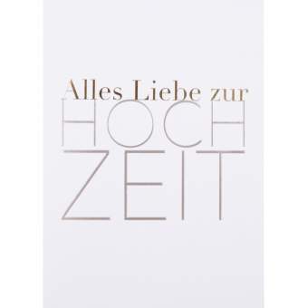 Glückwunschkarte "Alles Liebe zur Hochzeit" - Räder