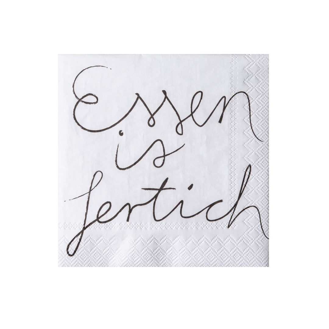 Mix & Match. Cocktailservietten "Essen ist fertich" - Räder