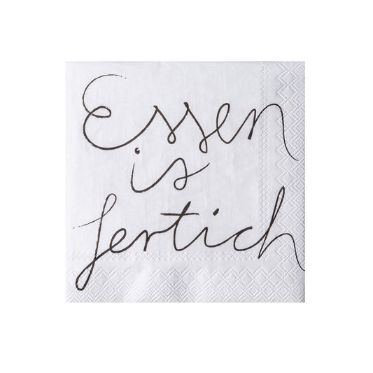 Mix & Match. Cocktailservietten "Essen ist fertich" - Räder