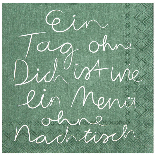 Mix & Match. Cocktailservietten "Ein Tag ohne Dich" - Räder
