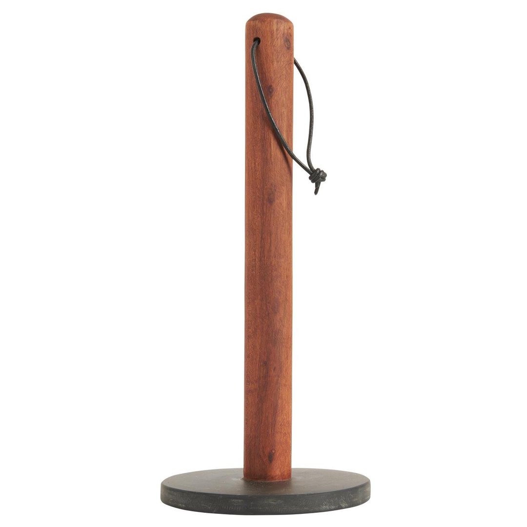 Küchenrollehalter Azakienholz und Stein