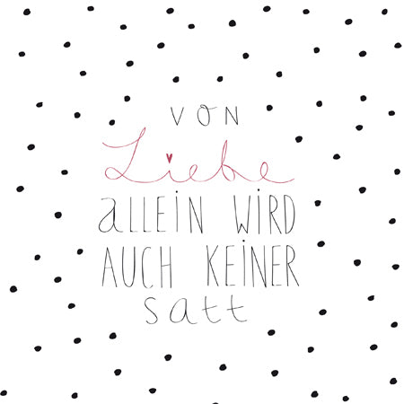 Servietten "Von Liebe allein" - Räder