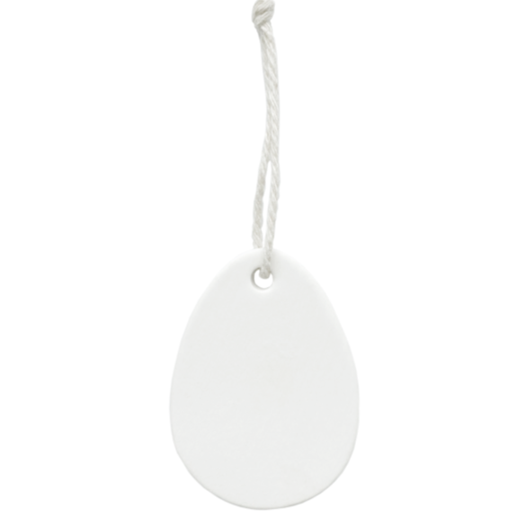 Tonanhänger Osterei weiß - Delight Department