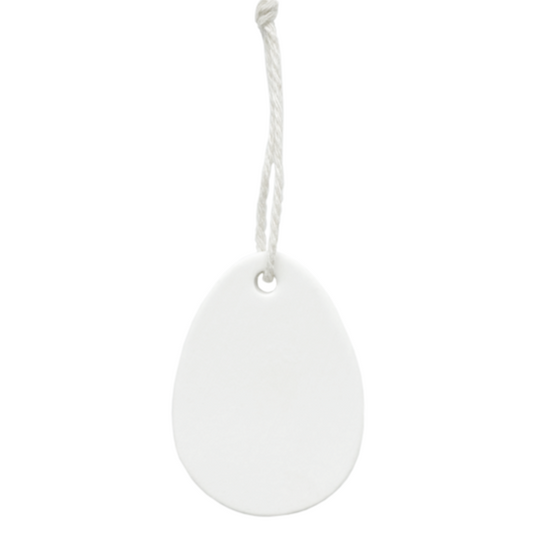 Tonanhänger Osterei weiß - Delight Department