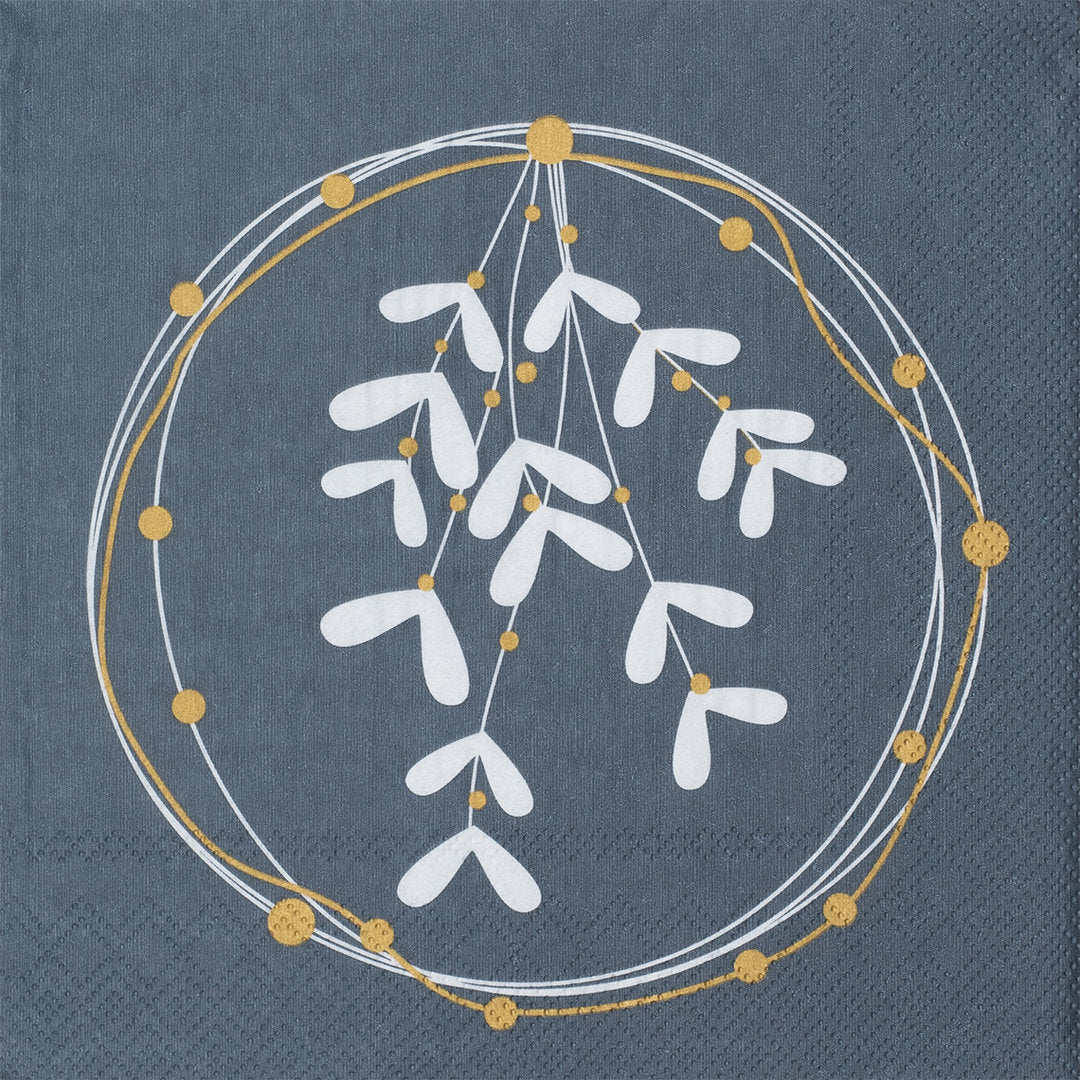 Weihnachtsservietten "Mistelkranz" - Räder