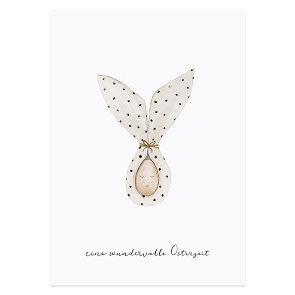 Osterkarte "Serviette" - Eulenschnitt