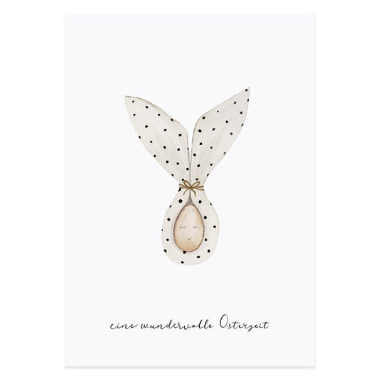 Osterkarte "Serviette" - Eulenschnitt