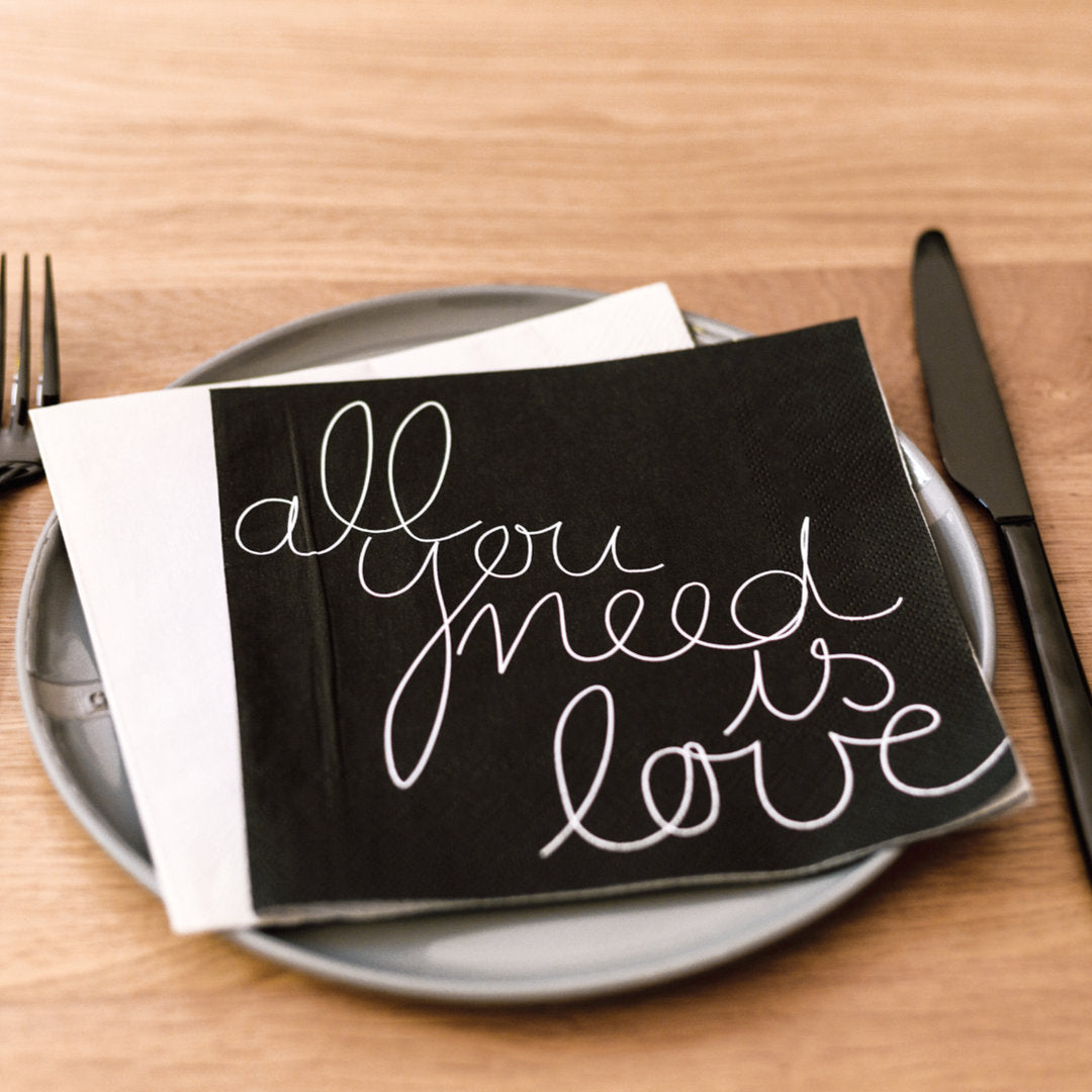 Cocktailservietten "All you need" - Räder