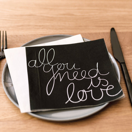 Cocktailservietten "All you need" - Räder