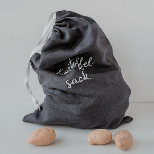 Kartoffelsack aus Leinen - Eulenschnitt