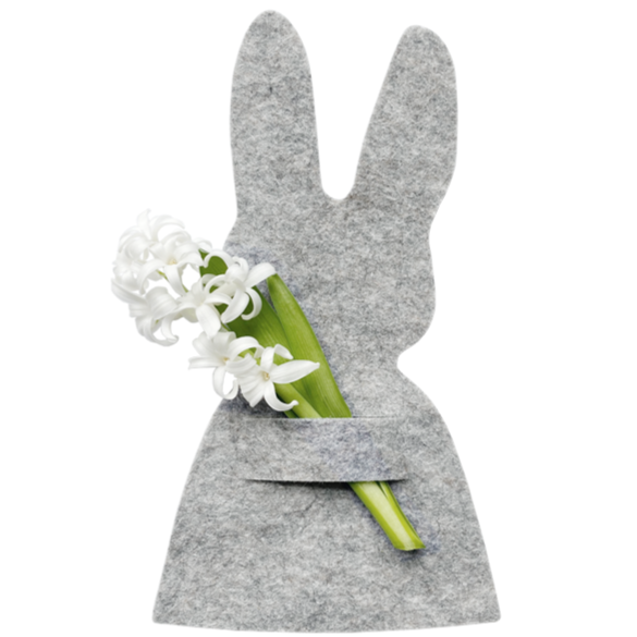 Filz Serviettenhalter Osterhase grau - Delight Department