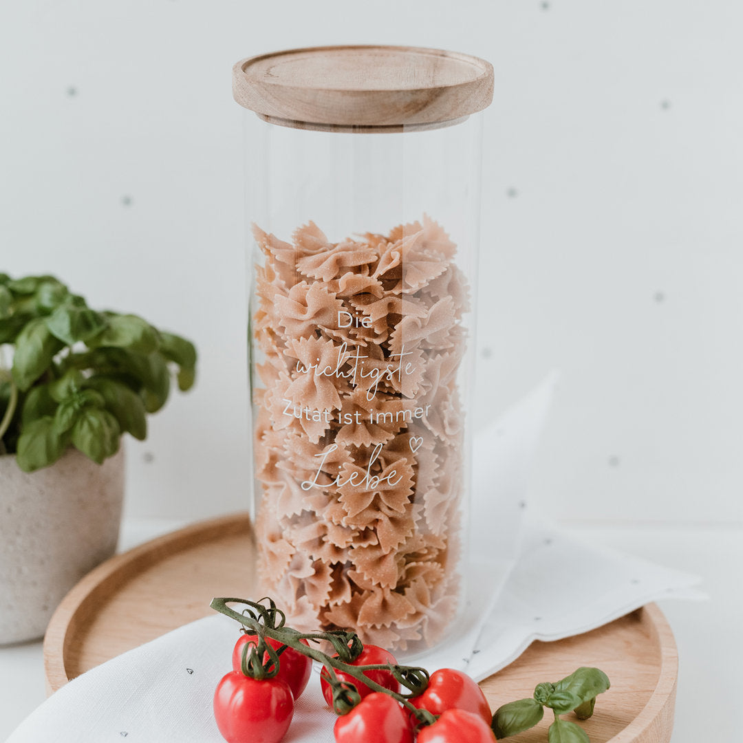 Vorratsglas Liebe 25cm - Eulenschnitt