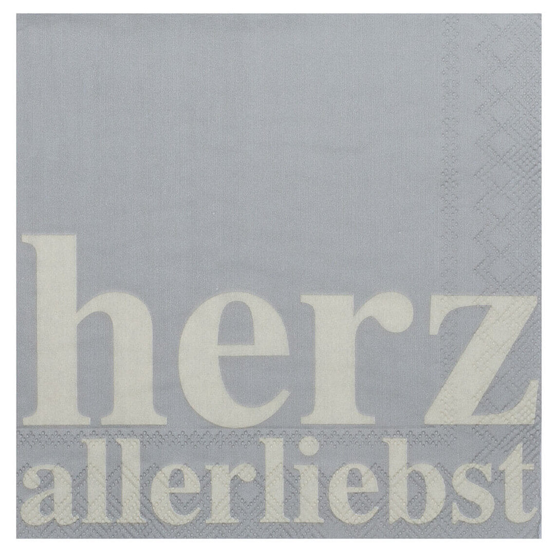Cocktailservietten "Herzallerliebst" - Räder