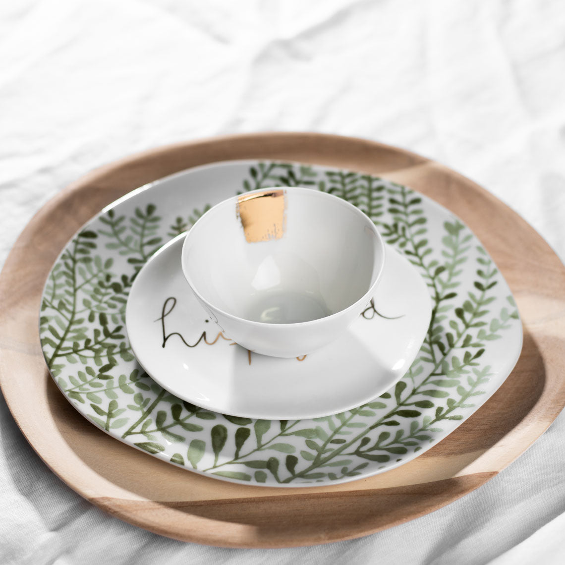 Mix & Match Teller "Hüftgold" klein - Räder