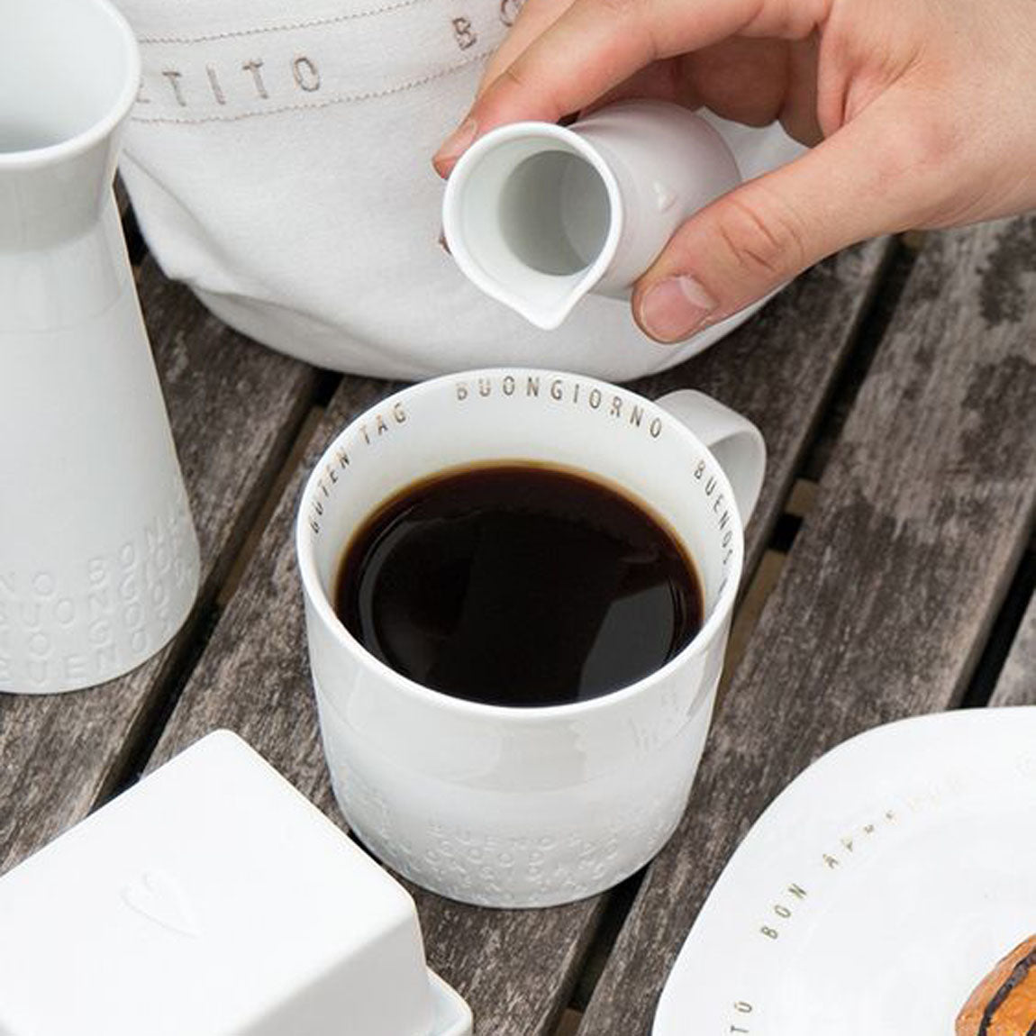 Kleine Freude "Herz" Milchkännchen & Zucker - Räder