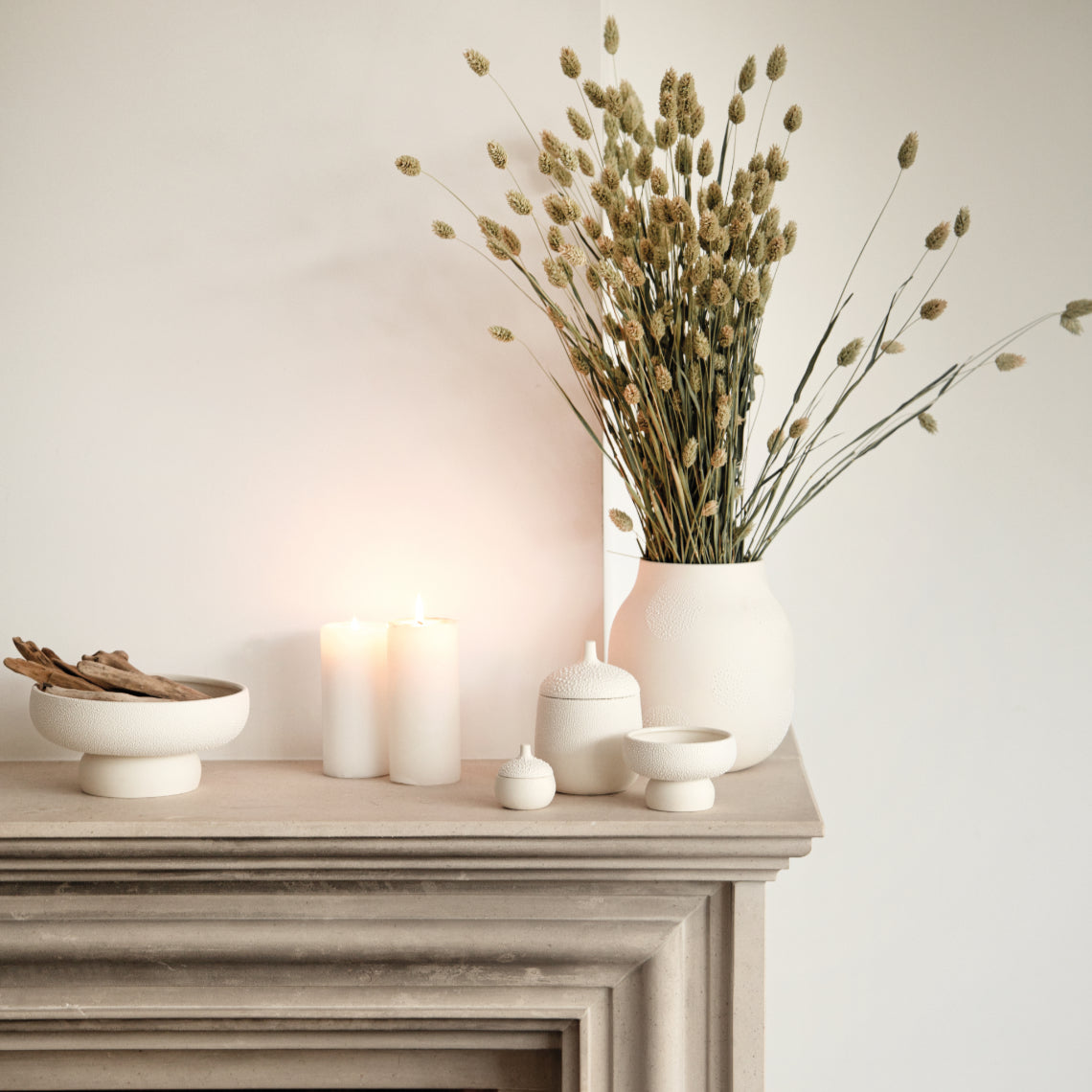 Perlenvase mittel "Punkte" - Räder