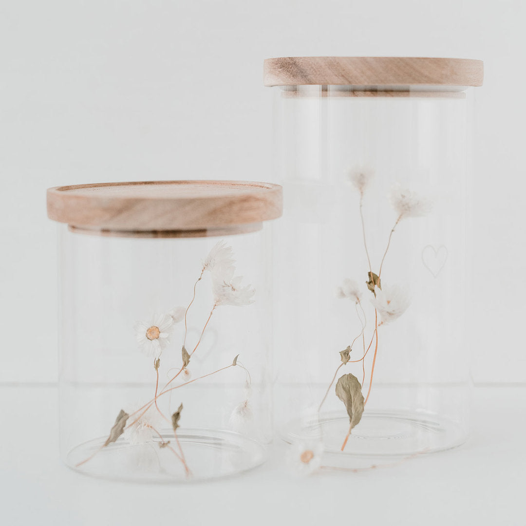 Vorratsglas Herz 19cm - Eulenschnitt